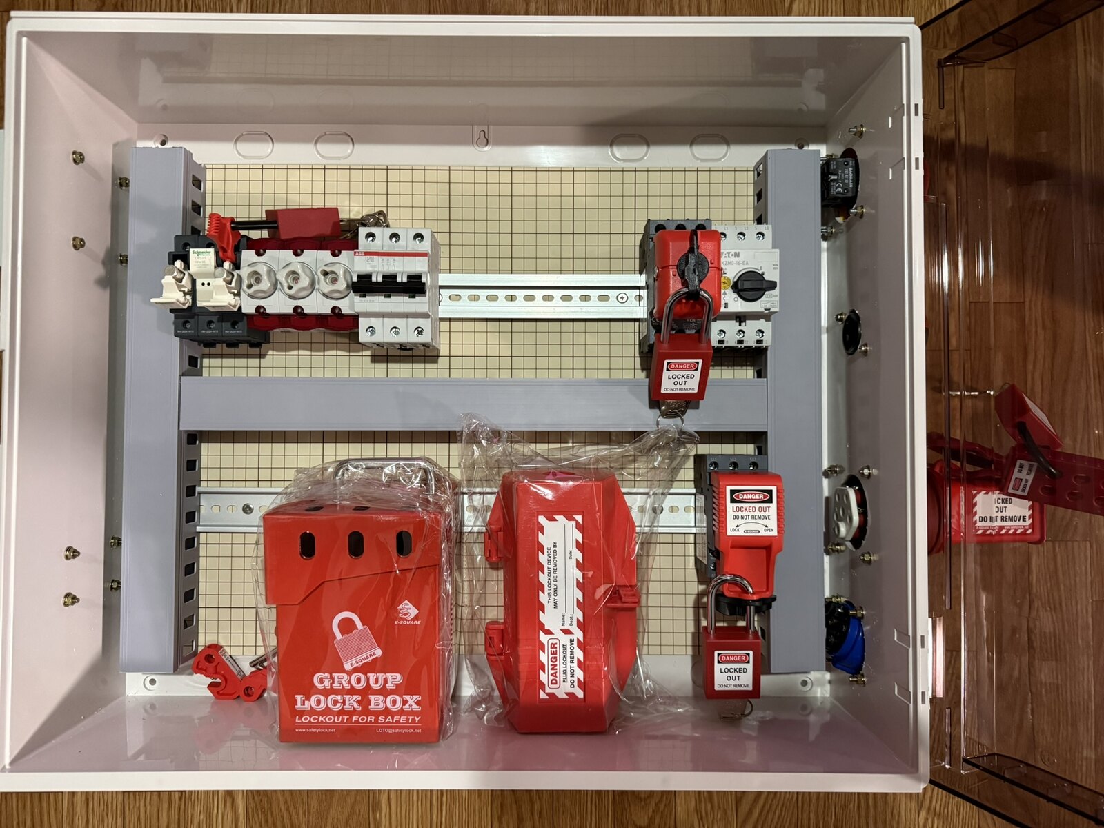 LOTO electrical training panel